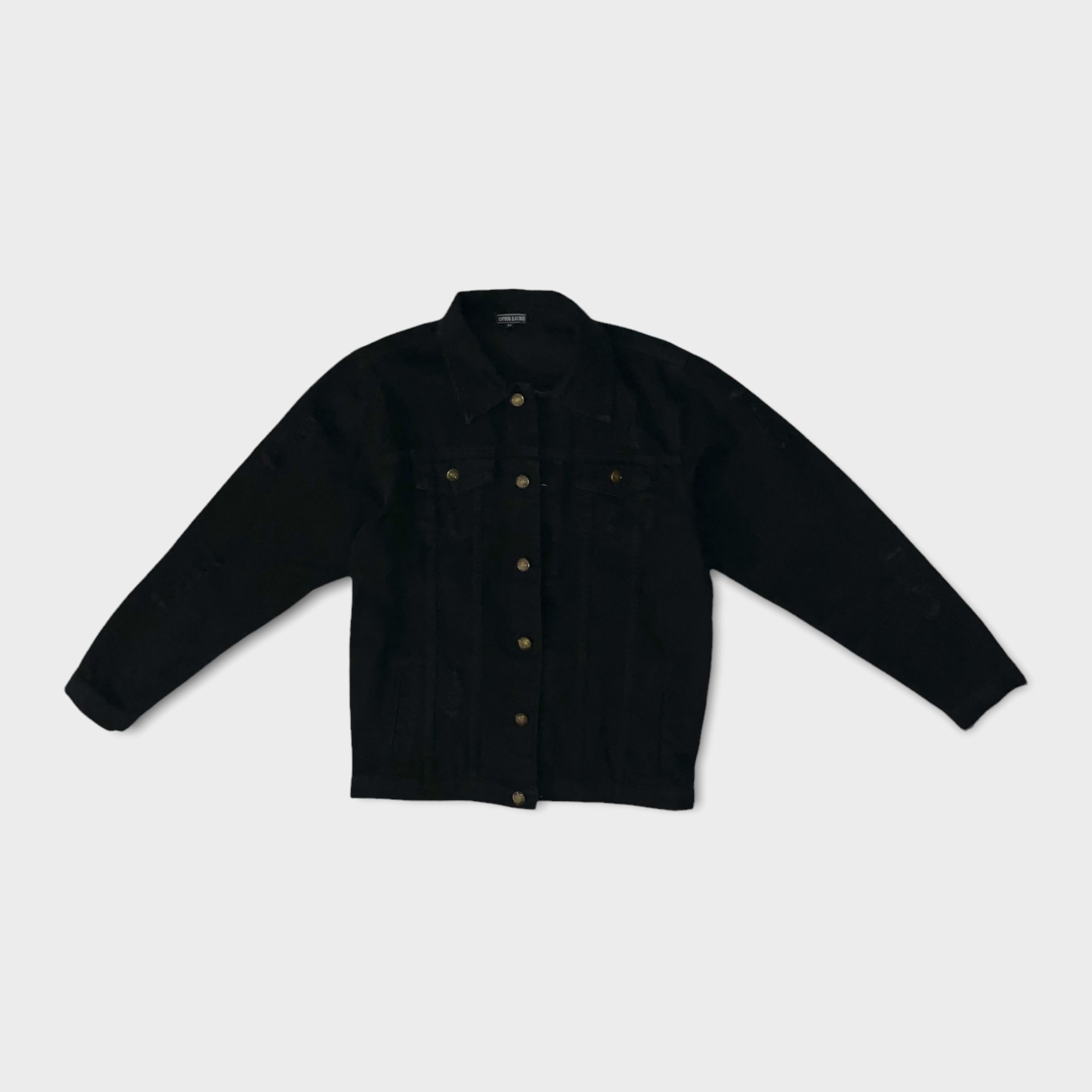 Opes Denim Black Jacket