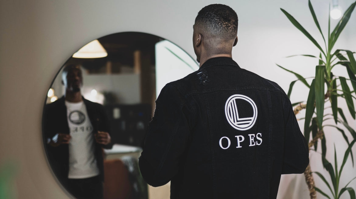 Opes Denim Black Jacket